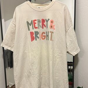 Callie Danielle x Comfort Colors “Merry & Bright” Tee – XXL